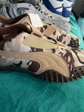 Puma Men's Tan Brown Camo Athletic Shoes